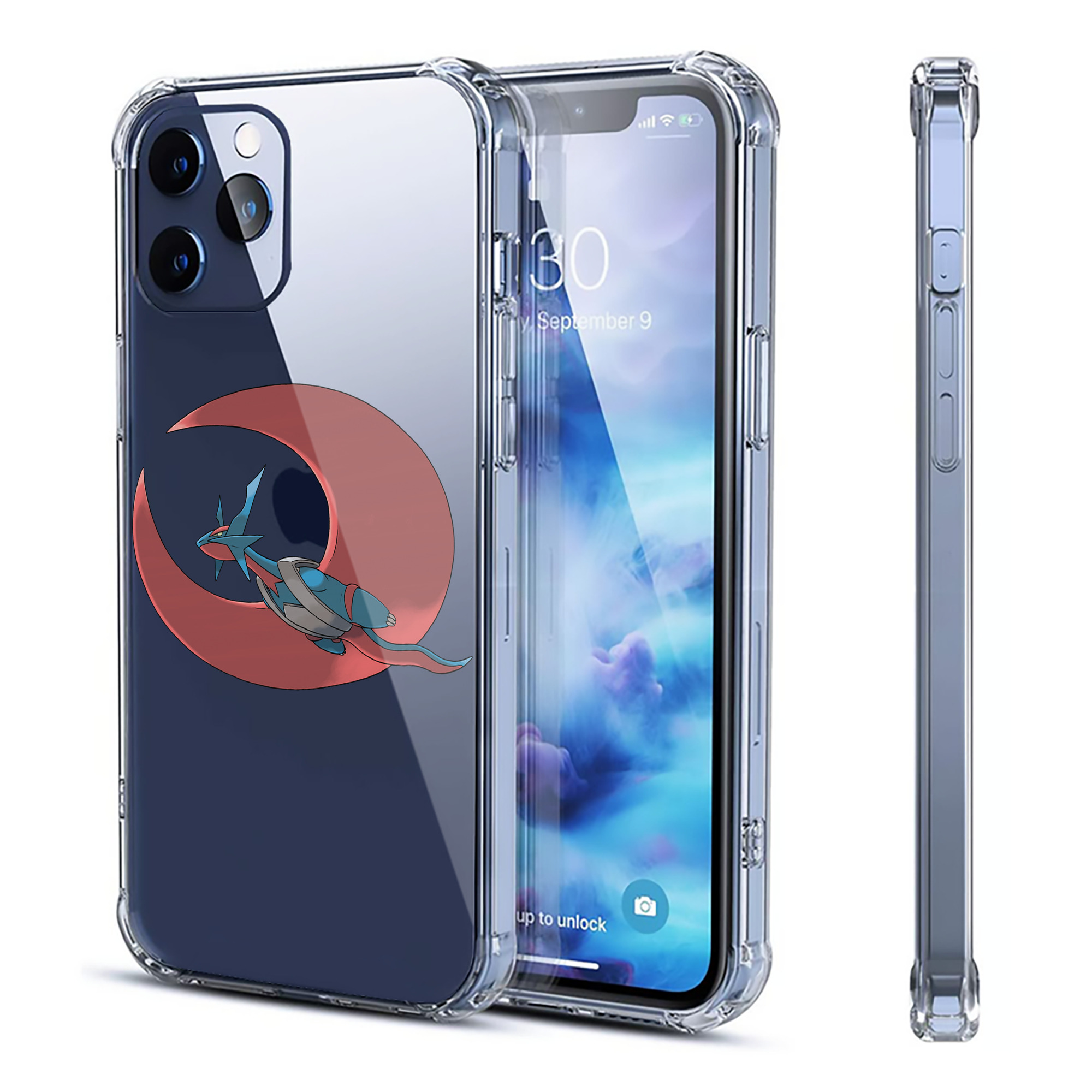（画像用） ポケットモンスター Pokémon 【iPhone 12シリーズ対応】透明スマホケース（クリアソフトケース）